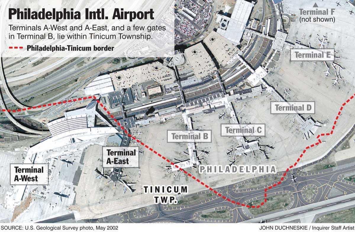 Philadelphia Airport Terminal Map Philadelphia Terminal Map