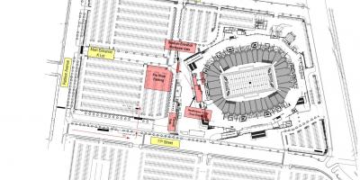 Lincoln financial field parking lot map