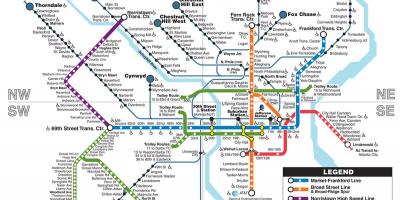 Metro map Philadelphia