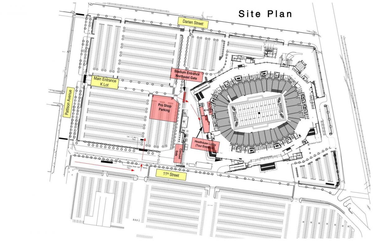 lincoln financial field parking lot map