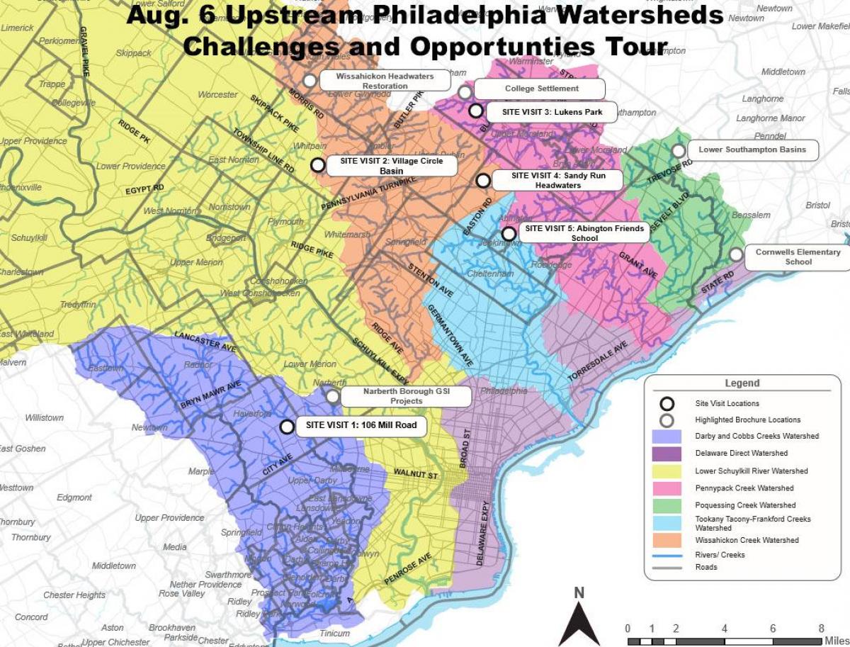 suburbs of Philadelphia map
