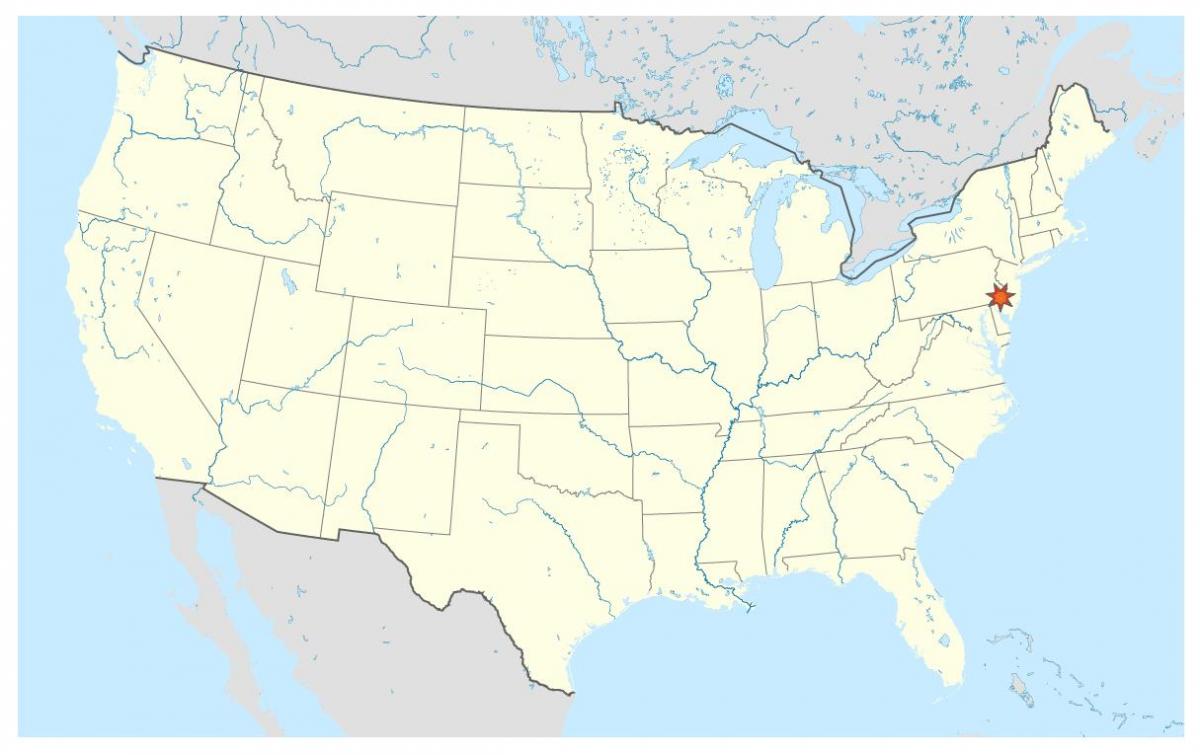 Philadelphia on world map