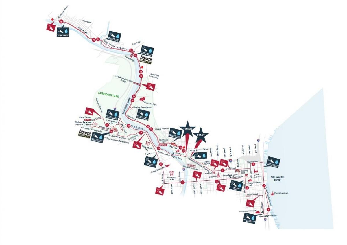 Philadelphia marathon map 2015