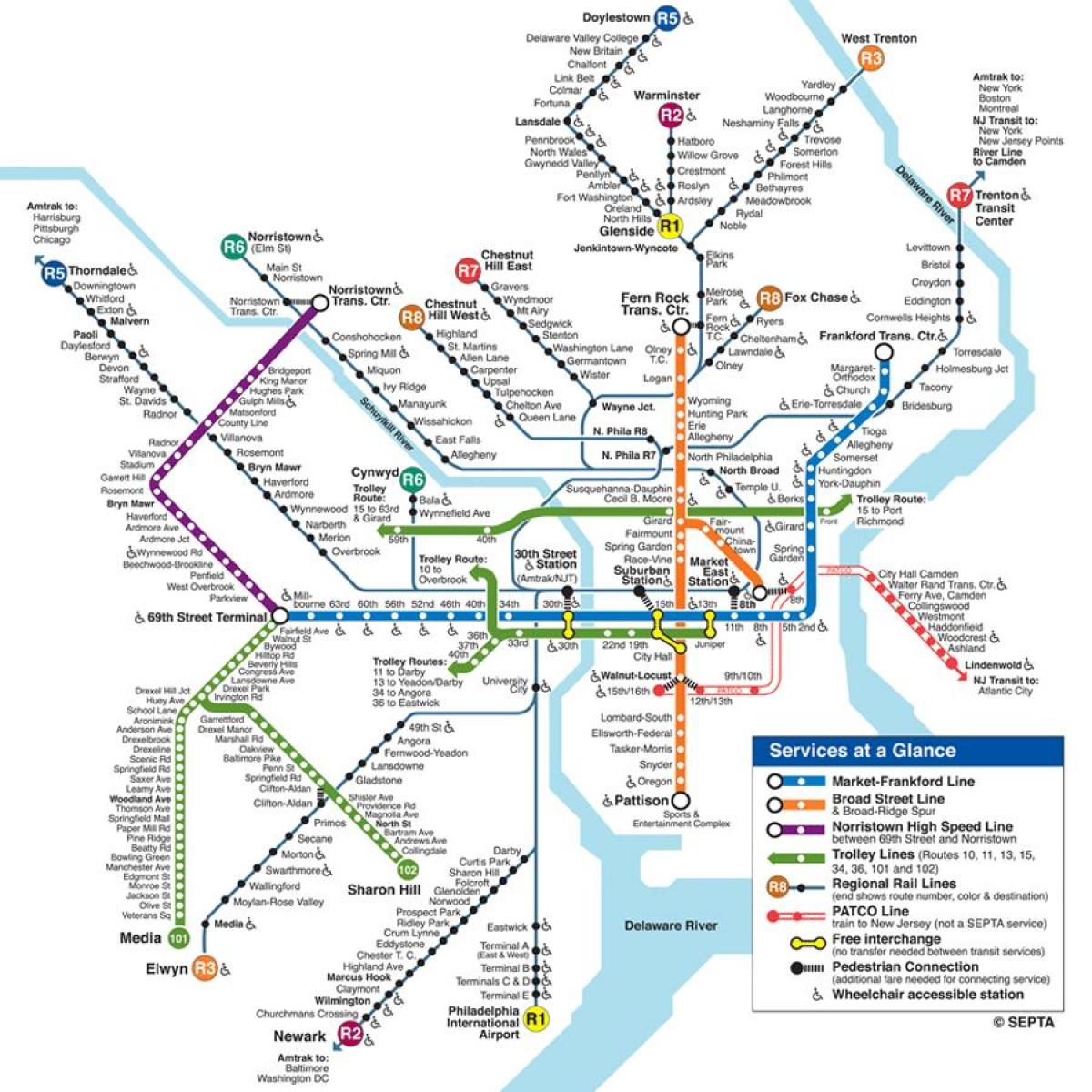 map of Philadelphia underground