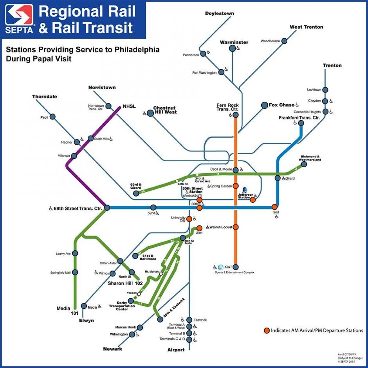 Septa Philly map