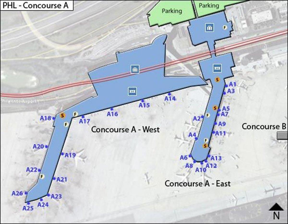 map of phl airport