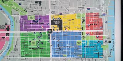 Map of center city Philadelphia