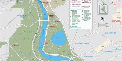 Map of fairmount park Philadelphia