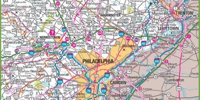Philadelphia area map