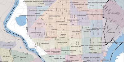 Philadelphia Zip Code Map Neighborhoods