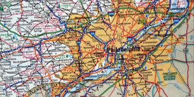 Map of Philadelphia pa