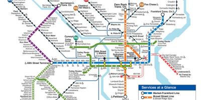 Philly subway map