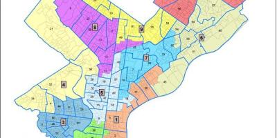 Ward map Philadelphia