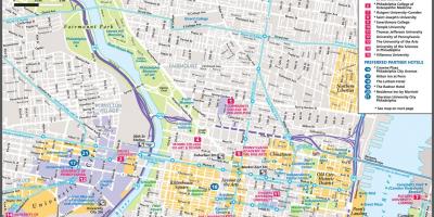 Philly tourist map